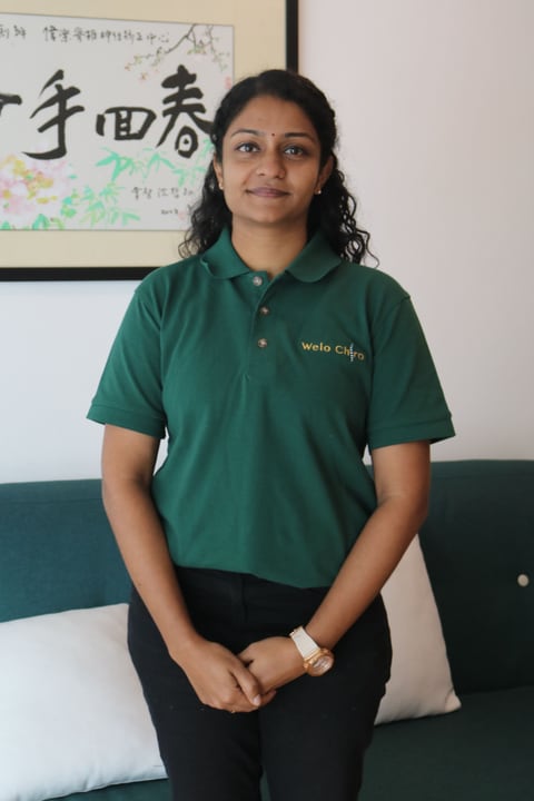 Eshwaari Paramanathan, chiropractor at Welo Chiropractic