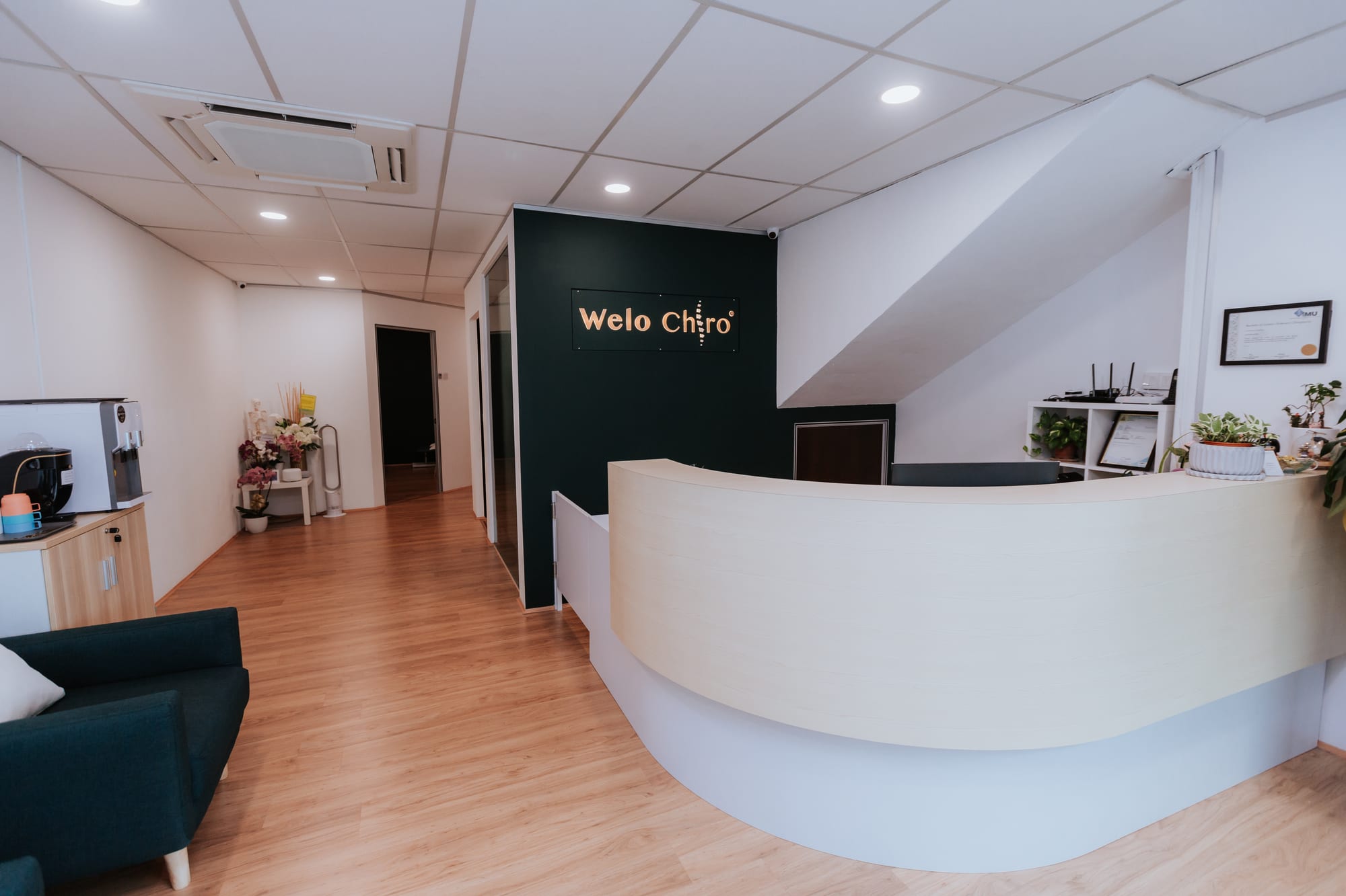 Reception at Welo Chiropractic